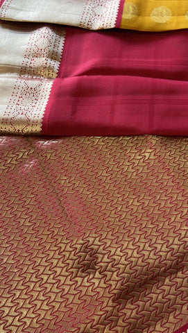 Half mix Kanjeevaram silk saree