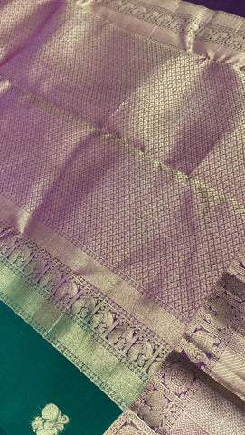 Half mix kanjeevaram silk saree