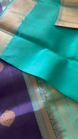 Half mix Kanjeevaram silk saree