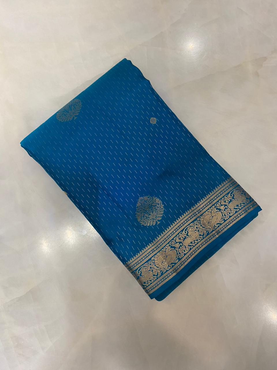 Pure Zari handloom Kanjeevaram silk mark certified saree