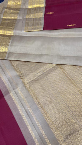 Pure Zari handloom Kanjeevaram silk mark certified saree