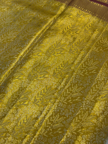 Pure Kanjeevaram silk mark certified saree
