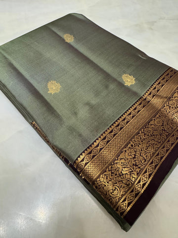 Half Mix Kanjeevaram Silk Saree