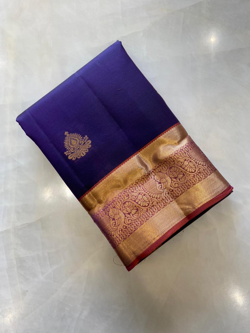 Half mix Kanjeevaram silk saree