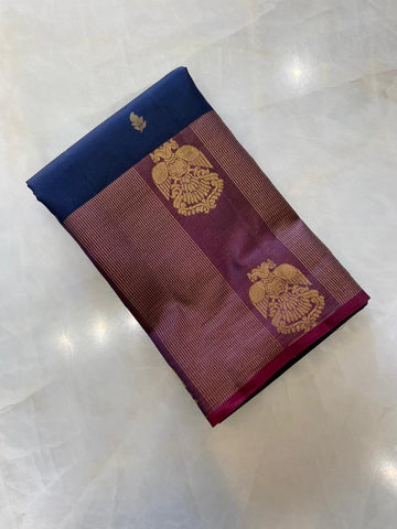 Half mix Kanjeevaram silk saree