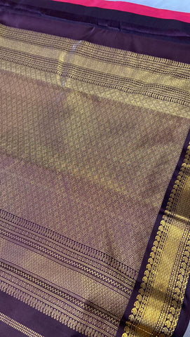 Pure Zari handloom Kanjeevaram silk mark certified saree