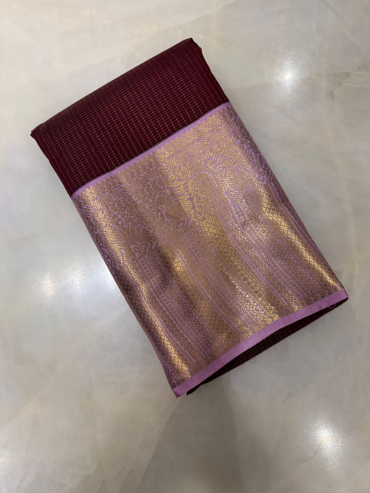 Pure Kanjeevaram silk mark certified saree