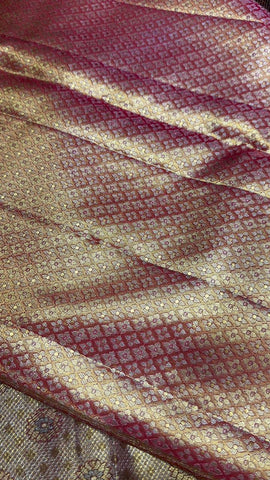 ‘The Kanakavalli’ Kanjeevaram - Pure 2G zari handloom Kanjeevaram silk mark certified saree