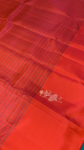 Pure Zari handloom Kanjeevaram silk mark certified saree