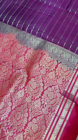 Pure handloom Kanjeevaram silk mark certified saree