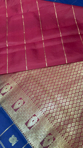 Pure Kanjeevaram silk mark certified saree
