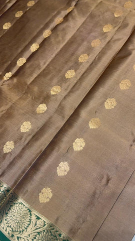 Half mix Kanjeevaram silk saree