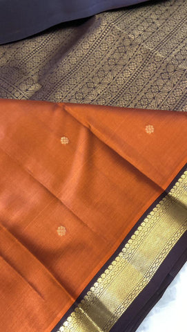 Half mix Kanjeevaram silk saree