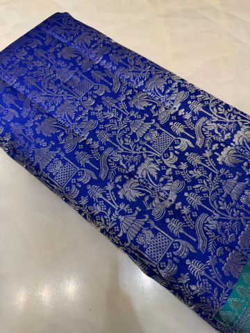 Pure zari handloom Kanjeevaram silk mark certified saree