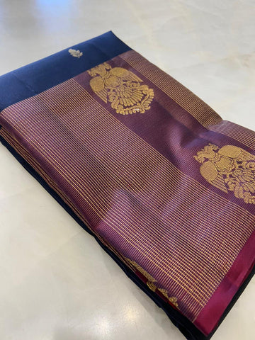 Half mix Kanjeevaram silk saree