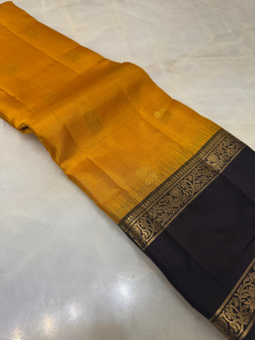 Pure handloom Kanjeevaram silk mark certified saree