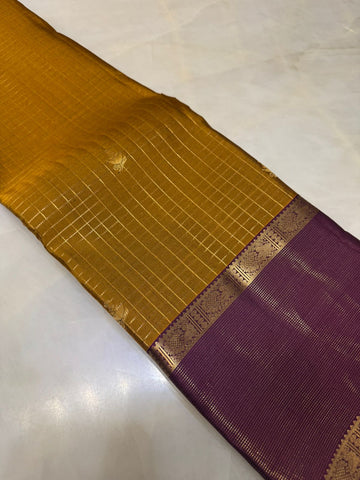 Pure Kanjeevaram silk mark certified saree