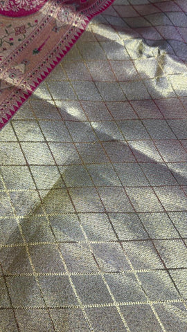 ‘The Kanakavalli’ Kanjeevaram - Pure 2G zari handloom Kanjeevaram silk mark certified saree