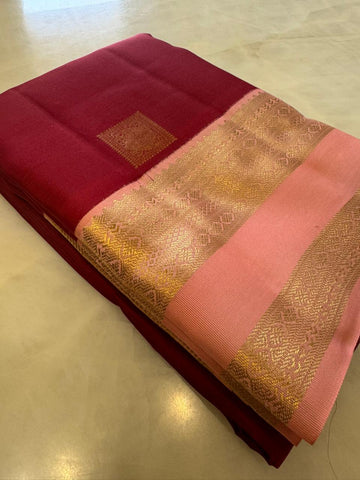 Half mix Kanjeevaram silk saree