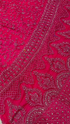 Semi stitched Fancy lehenga with self dupatta and blouse