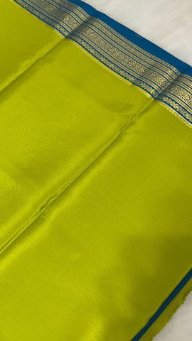 Pure crepe mysore silk saree silk mark certified 100 GSM