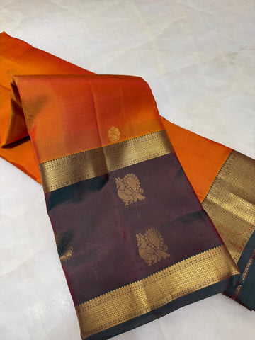 Half mix Kanjeevaram silk saree