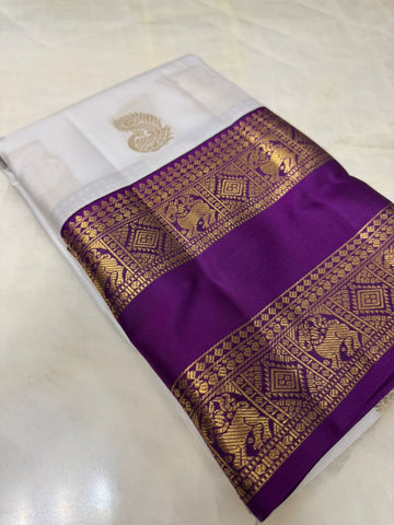 Pure Kanjeevaram silk mark certified saree