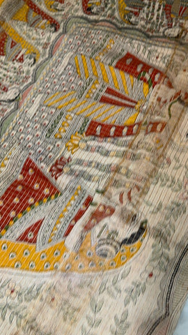 Premium soft cotton saree with kalamkari border
