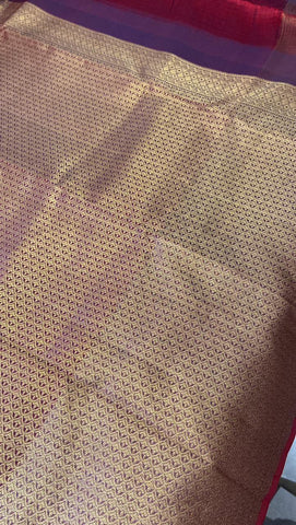 Half mix Kanjeevaram silk saree