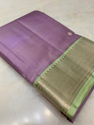 Pure Zari handloom Kanjeevaram silk mark certified saree