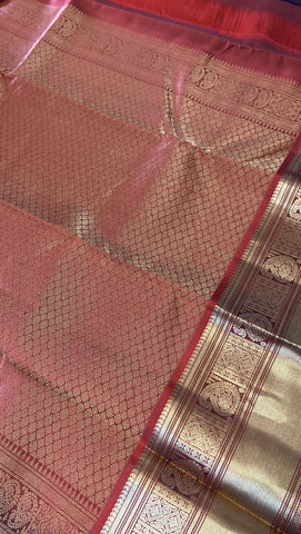 Half mix Kanjeevaram silk saree
