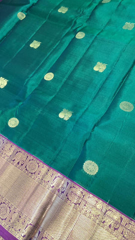 Half mix kanjeevaram silk saree