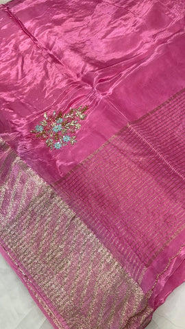 Pure organza saree