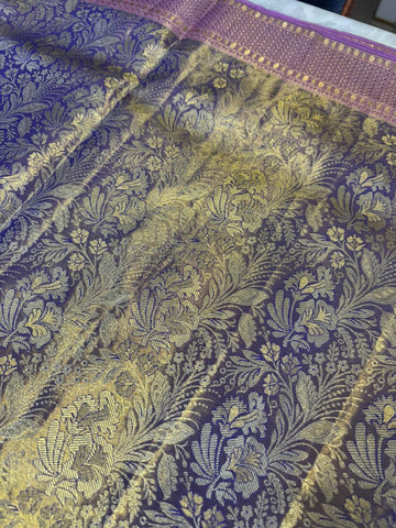 Pure Kanjeevaram silk mark certified saree