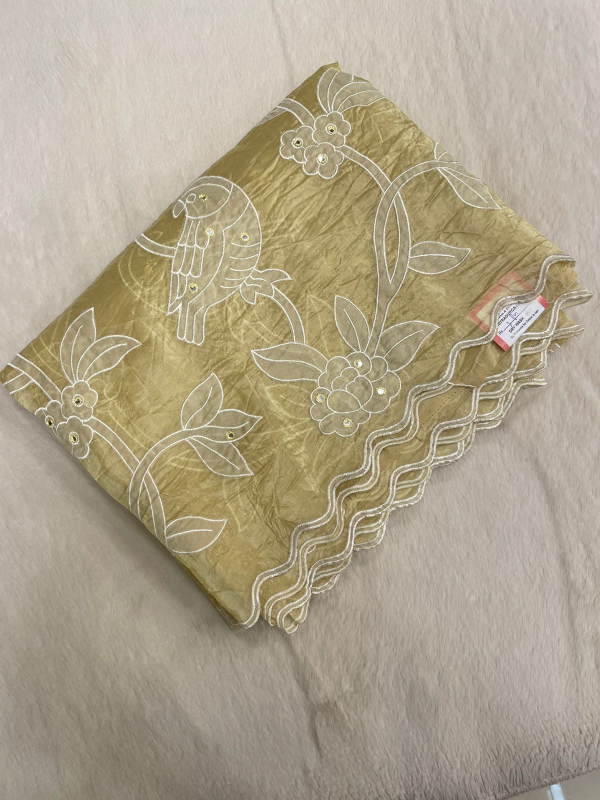 Pure crush organza saree