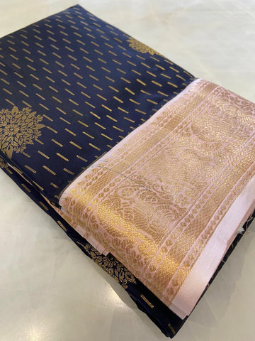 Pure Zari handloom Kanjeevaram silk mark certified saree