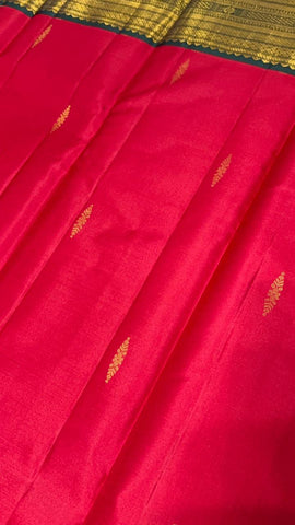Pure zari handloom Kanjeevaram silk mark certified saree