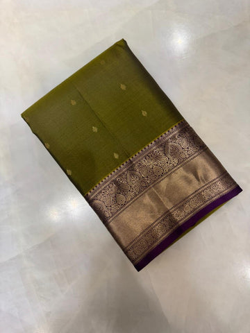 Pure zari handloom Kanjeevaram silk mark certified saree
