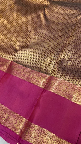 Half mix Kanjeevaram silk saree