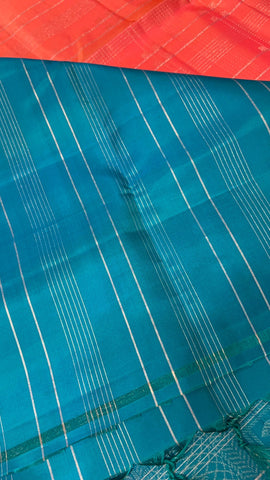 Pure handloom Kanjeevaram soft silk mark certified saree