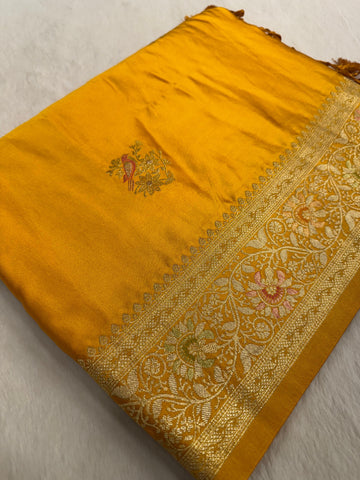 Premium crepe Satin silk saree