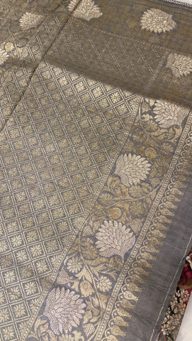 Premium designer crepe silk saree