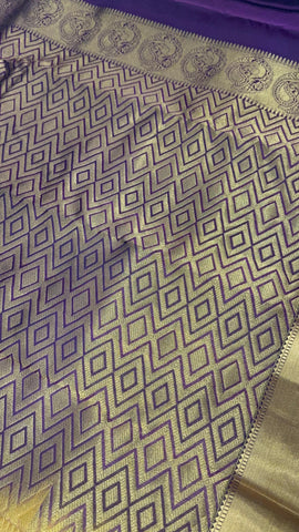 Half Mix Kanjeevaram Silk Saree