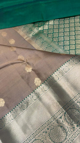 Half mix Kanjeevaram silk saree