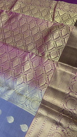 Half mix Kanjeevaram silk saree