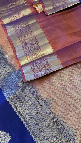 Half mix Kanjeevaram silk saree