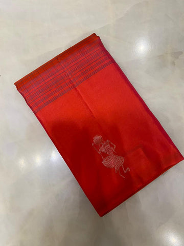 Pure Zari handloom Kanjeevaram silk mark certified saree