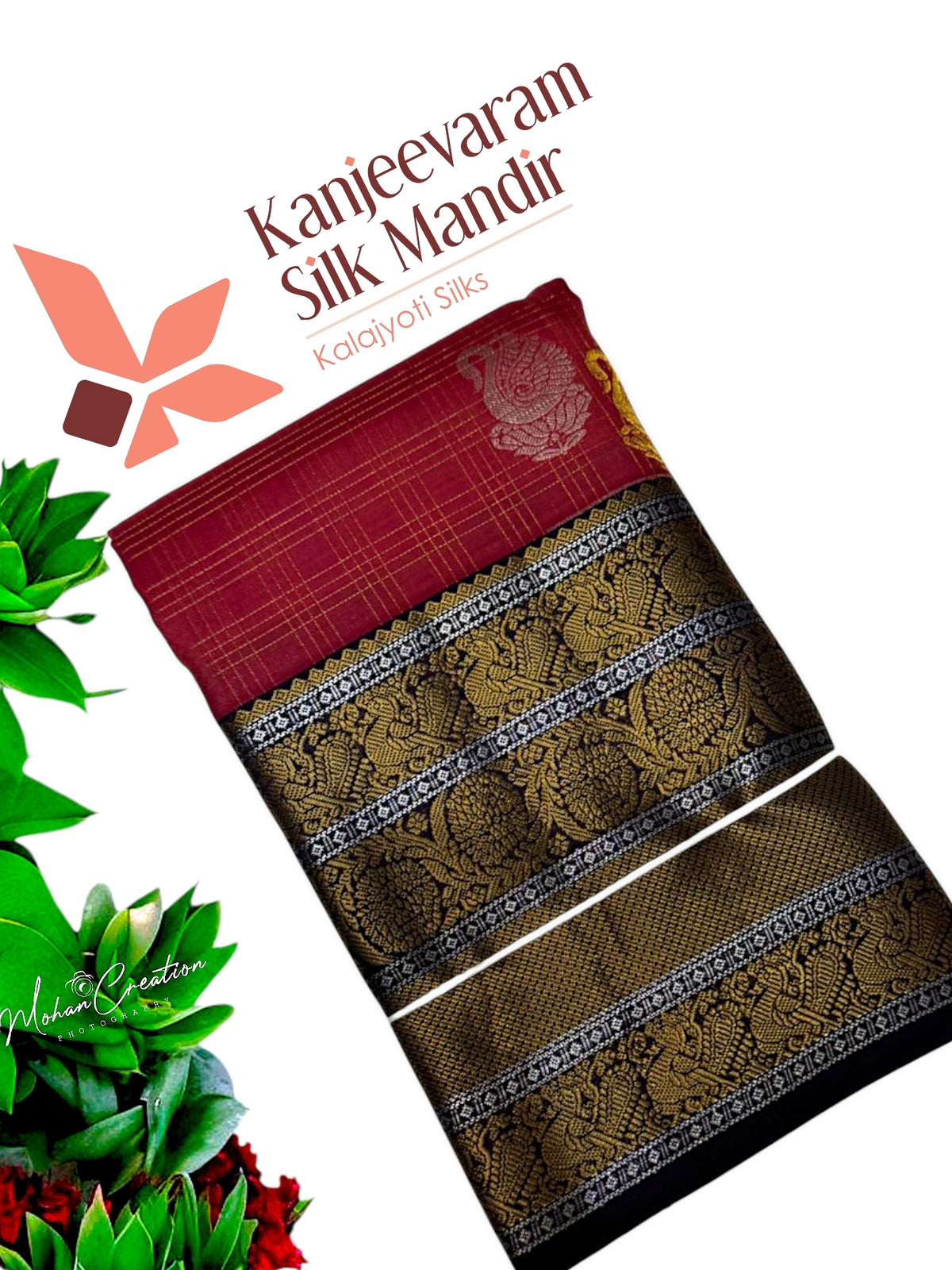 Pure Kanjeevaram silk mark certified saree