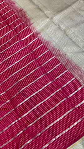 Half mix Kanjeevaram silk saree