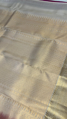 Half mix Kanjeevaram silk saree